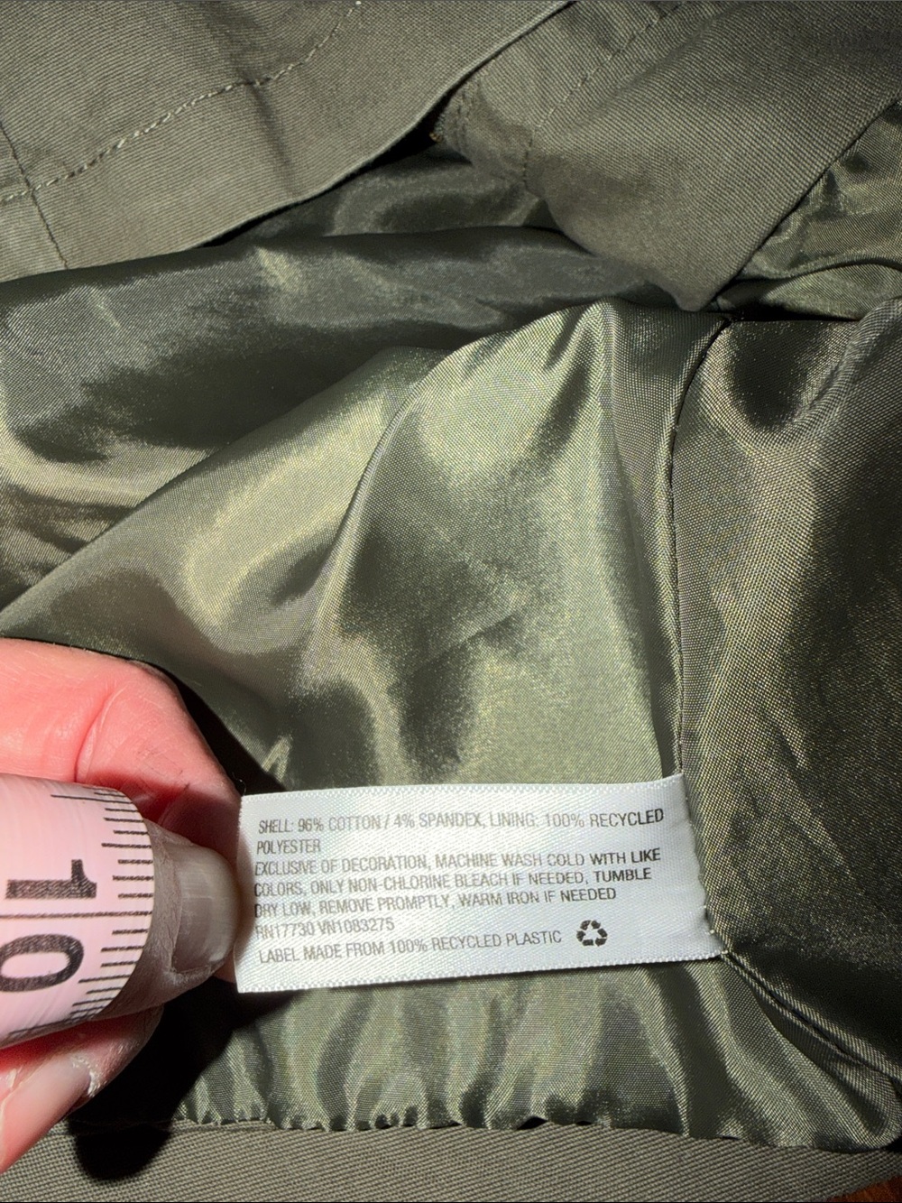 Universal Thread Olive Utility Jacket with Brass Hardware XXL - Picture 9 of 10